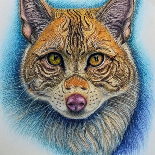  Colored pencil art on paper, highly detailed, artstation, Caran d'Ache Luminance