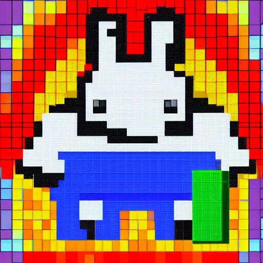 pixel art of big chungus