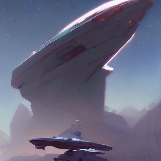 spaceship by jean giraud concept art by anthony macbain greg rutkowski artstation 