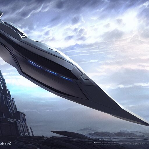 render of huge futuristic spaceship in the shape of a chisel, by Paul Chadeisson, highly detailed, scifi, digital painting, artstation, concept art, smooth, sharp foccus ilustration, Artstation HQ