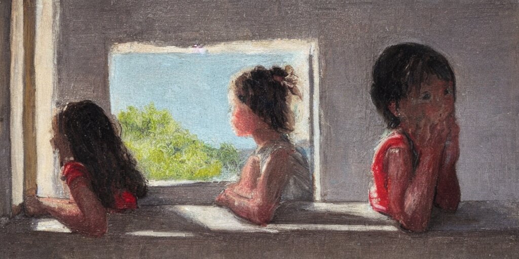 girl on a windowsill 