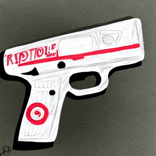 chipotle themed gun drawing