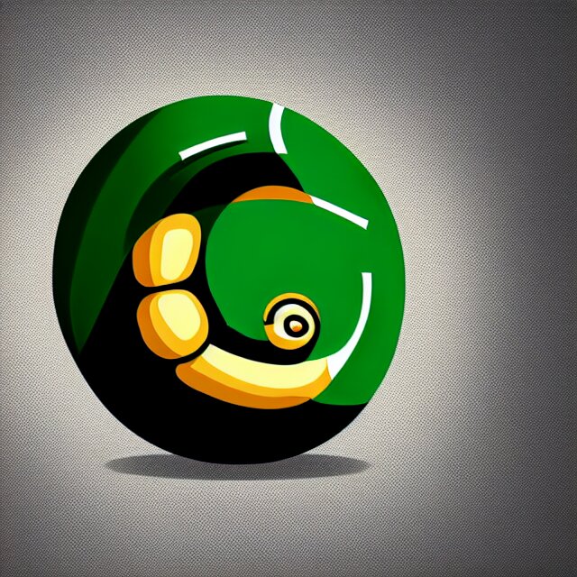 professional clean and smooth digital illustration of !!iconic sports logo!! of (a snail)!basketball!,  UHD, 8K