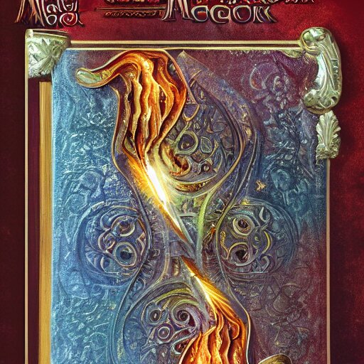 cover of magic book written by sorcerer, highly detailed, 4 k 