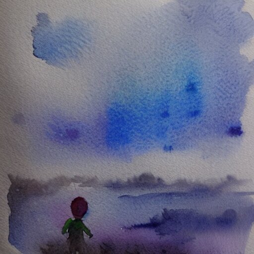 watercolour wodoo people 