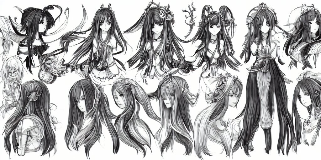 How to Draw a Manga Girl with Long Hair (Side View)