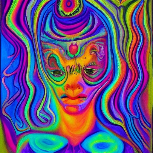 psychedelic painting of the soul 