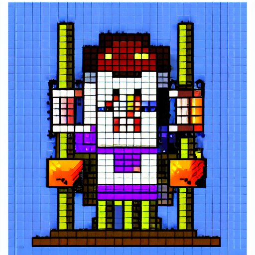 evil wizard, 16x16 pixel art, MS-DOS, 1994