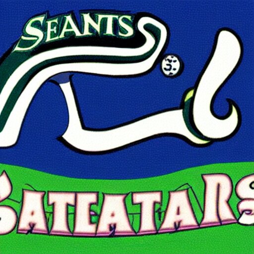 seattle mariners logo, by dr, seuss 