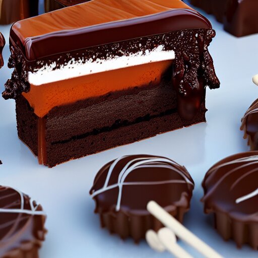 a jello chocolate candy lollipop snickers bar icecream cake muffin jaffa marshmallow nougat waffle candy gummy jelly sandwich, volumetric lighting, octane render, unreal engine, 8k, hd, perfect, decadent, maple syrup, drizzled chocolate sauce, smothered in melted chocolate, covered in sprinkles, highly detailed, stroopwaffel