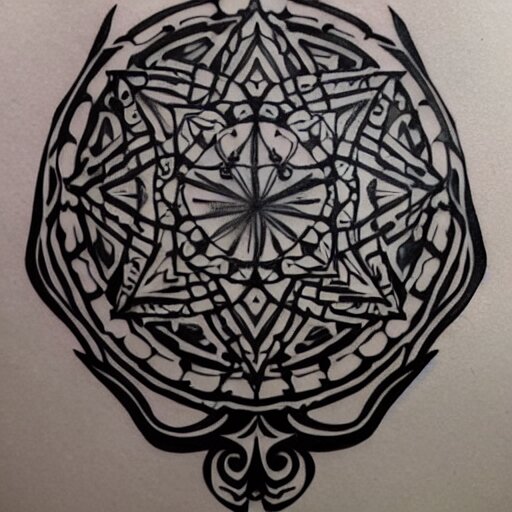 tattoo design, stencil, tattoo stencil, traditional, a world famous tattoo of a geometric table-s 100