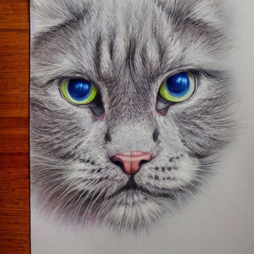  Colored pencil art on paper, highly detailed, artstation, portrait, Caran d'Ache Luminance