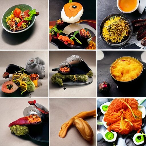 disgusting, but futuristic food, professional food photography