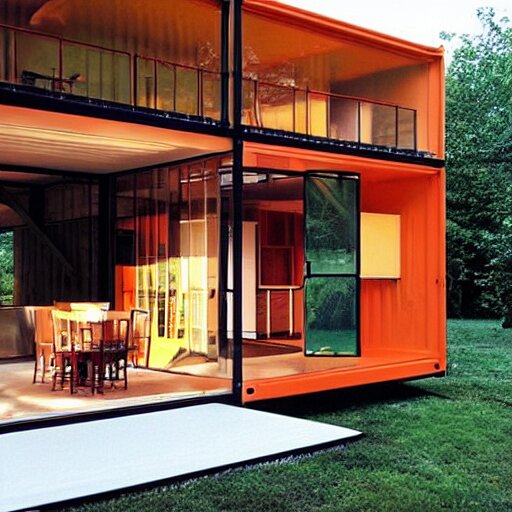 luxury! shipping container! house!!! designed by ludwig mies van der rohe! 