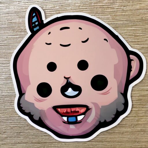 cute sticker of baba videogame 