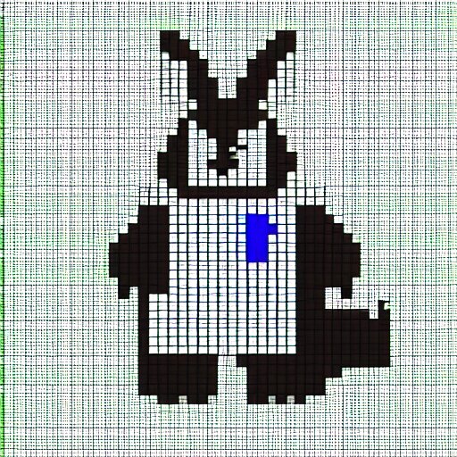 pixel art of big chungus