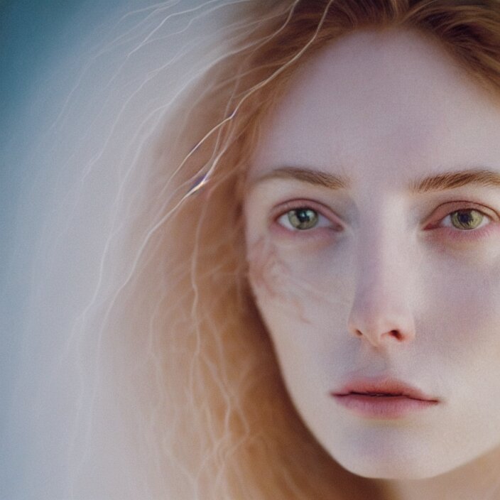 Kodak Portra 400, 8K,ARTSTATION, Caroline Gariba, soft light, volumetric lighting, highly detailed, britt marling style 3/4 ,  extreme Close-up portrait photography of a beautiful woman how pre-Raphaelites, the face emerges from Pamukkale, thermal waters flowing down white travertine terraces ,and hair are intricate with highly detailed realistic beautiful flowers , Realistic, Refined, Highly Detailed, interstellar outdoor soft pastel lighting colors scheme, outdoor fine art photography, Hyper realistic, photo realistic