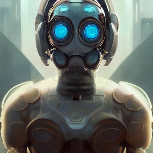 beautiful delicate imaginative streamlined futuristic close up portrait of a tardigrade, sitting with elegant deadly looks, mechanical body on gold linings, smooth white and soft by ruan jia, tom bagshaw, alphonse mucha, krenz cushart, beautiful cyberpunk buildings in the background, epic sky, vray render, artstation, deviantart, pinterest, 5 0 0 px models 