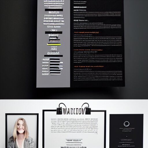 an award - winning advertisement photo of a modern resume, drammatic lighting, sigma 5 0 mm, ƒ / 8, behance 