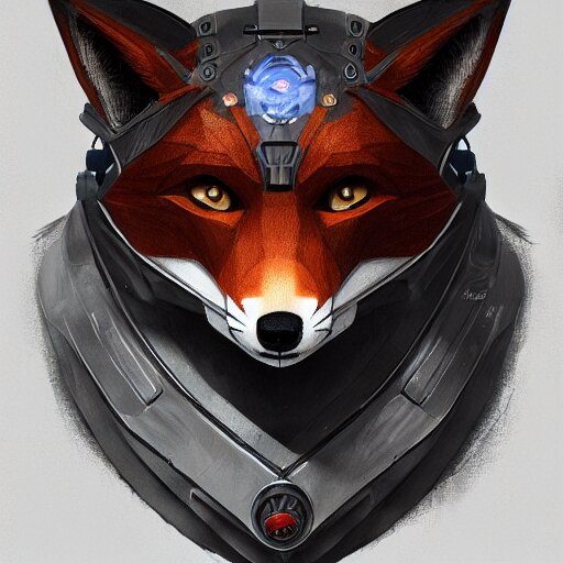 a robotic fox by viktor antonov, mechanic, dishonored, concept art, intricate, detailed, backlit, artstation 