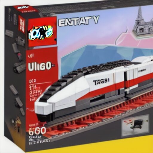 tgv from paris, brand new lego set ( 2 0 2 1 ), retail price 4 5 0, ultra realistic, uhd, 8 k 