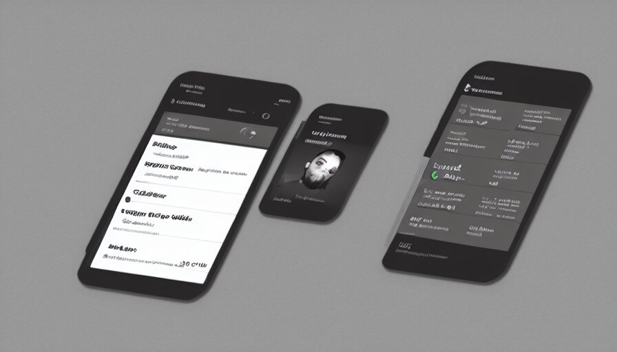 trend dribbble shot of mobile application with contrast buttons, ux, ui, typography 