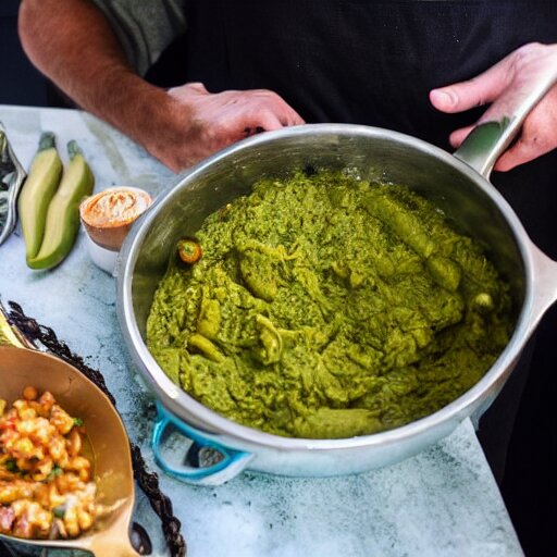 Shrek making a moroccan tagine