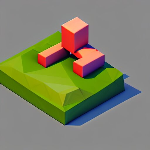 isometric 3 d canon, low poly, soft render, handpaint texture, blender, 3 dcoat 