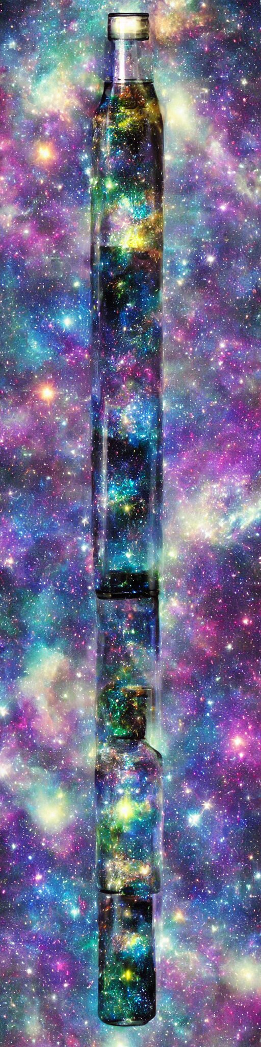 Galaxy in a bottle