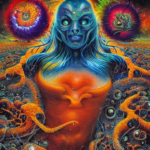 hypercomplex image of fractal nightmare mercury maggots fill the brain phantoms of misery plastic head jigsaw puzzle god of chaos rains down, dramatic, action horror by alex grey, lisa frank, ayami, kojima, amano, karol bak, greg hildebrandt, mark brooks, beksinski, takato yamamoto, masterpiece, 8 k, hires 