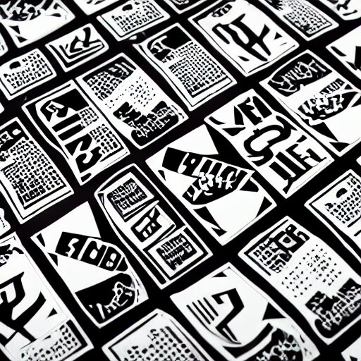 black on white graphic design stickers in style of david rudnick, eric hu, acid, y 2 k, brutalism 