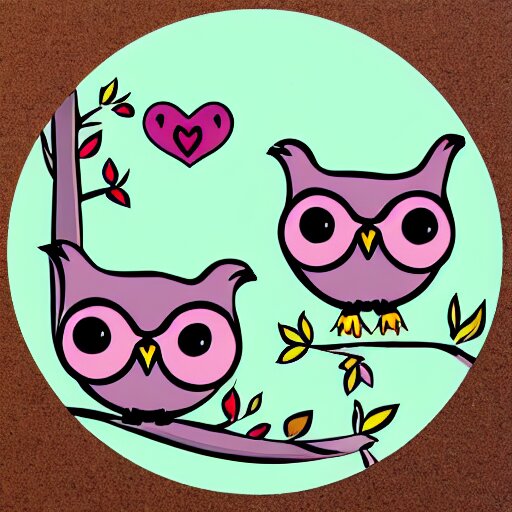 love owl sticker 