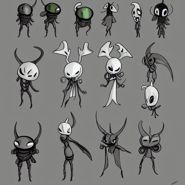 hollow knight character design by ari gibson 