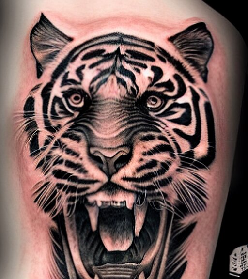 tiger head tattoo designs