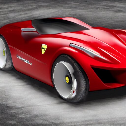 a red ferrari wheelchair concept render 