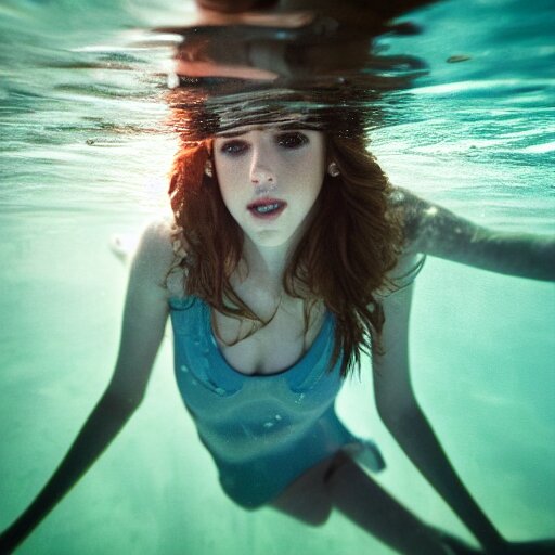 underwater portrait of anna kendrick, canon, 7 0 mm 