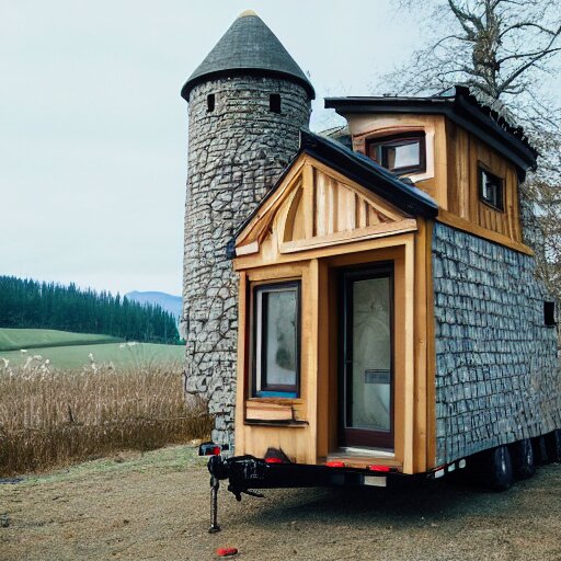 Castle as a tiny home. Photographed with Leica Summilux-M 24 mm lens, ISO 100, f/8, Portra 400