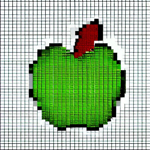 Apple Pixel , #Pixelart , 8BIT