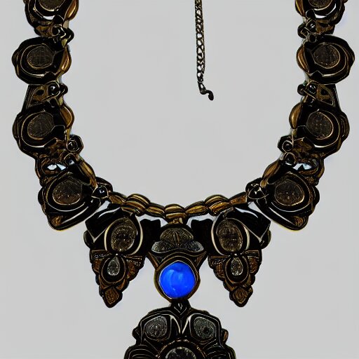 necro artnouveau style necklace 