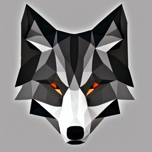 Low poly wolf