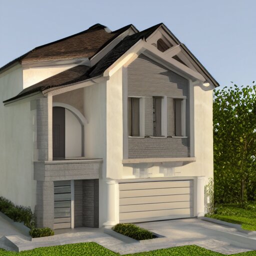 3 d render of a house 