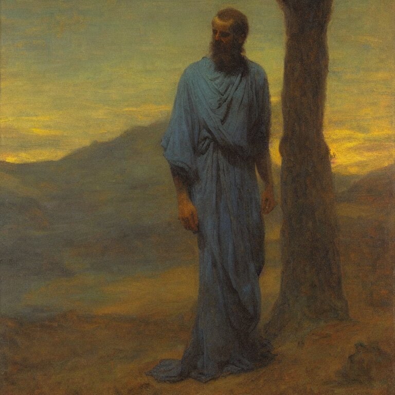 Lexica Thus spoke zarathustra, before dawn, oil painting, abbott