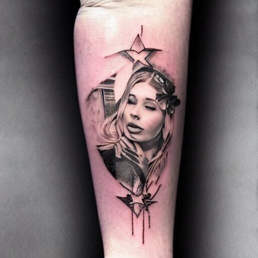 a tattoo inspired by the musical artist aurora. 