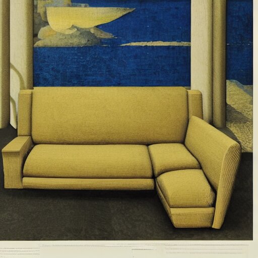 tall layerd hard island cube ray riesling sofa date, by artemisia gentileschi and odilon redon and alejandro jodorowsky, an american propaganda, flat shading, rendered in maya 