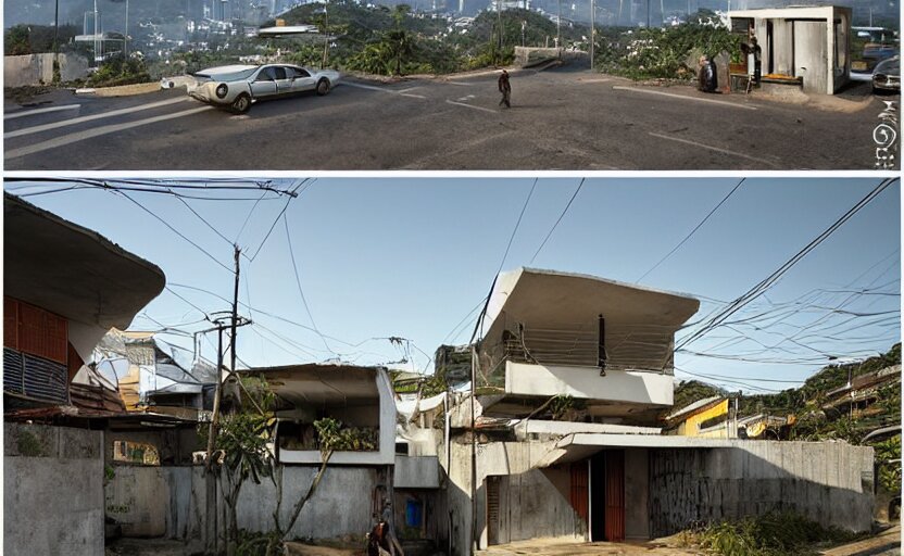 a contemporary modernist favela environment, many wild animals, simplicity, minimalist, elegant, glass panes, billboards, glowing lights, soft ambient lighting, photorealism, unreal engine, art by michael whelan and chris moore and howard david johnson and tim white and dan giancola 