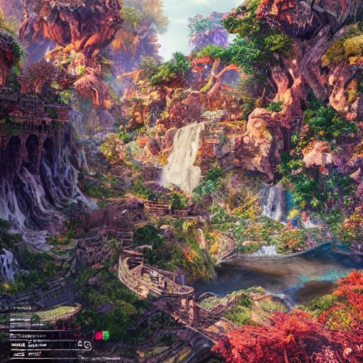 the landscape of an unimaginable and beautiful place, beyond the physical realm, an ultrafine hyperdetailed illustration by kim jung gi, irakli nadar, intricate linework, bright colors, octopath traveler, final fantasy, unreal engine 5 highly rendered, global illumination, radiant light, detailed and intricate environment 