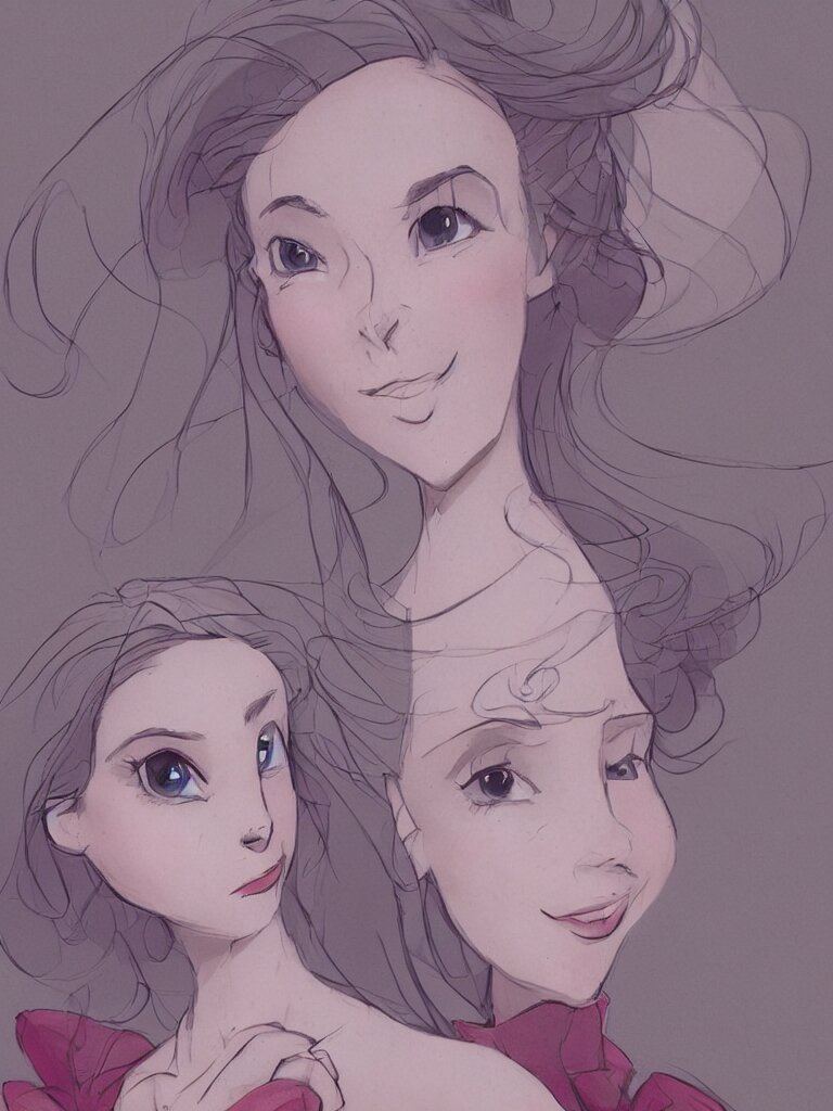 blushing beauty by disney concept artists, blunt borders, rule of thirds 