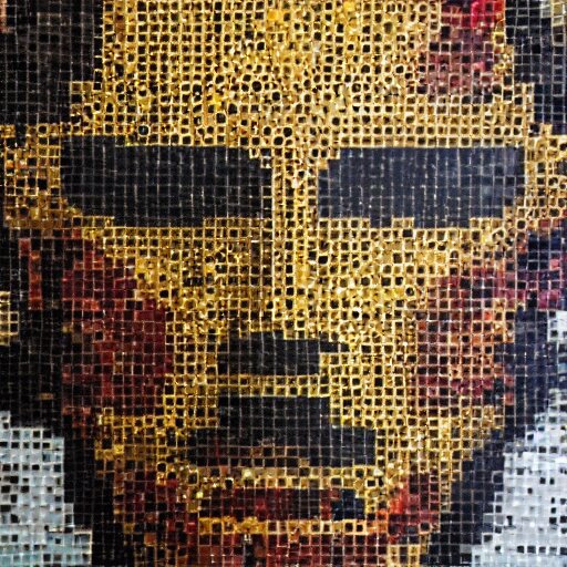 a portrait of iron man, made of a lot of nespresso capsules, mosaic 