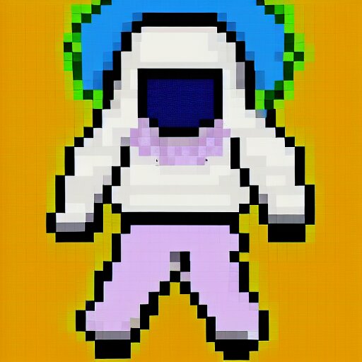 pixel art of an astronaut