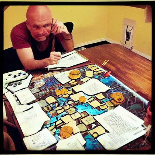 “ popeye playing dungeons & dragons ” 